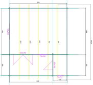 Gartenhaus Jedi 5x4 m + WC-/Abstellraum 45mm