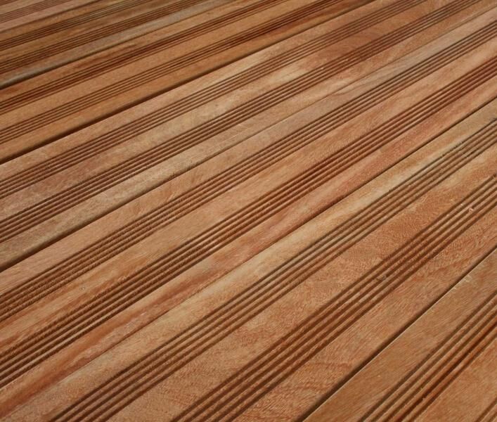 Bangkirai Terrassendiele 25x145x1225mm Endlosprofil/französisches Profil, Yellow Balau