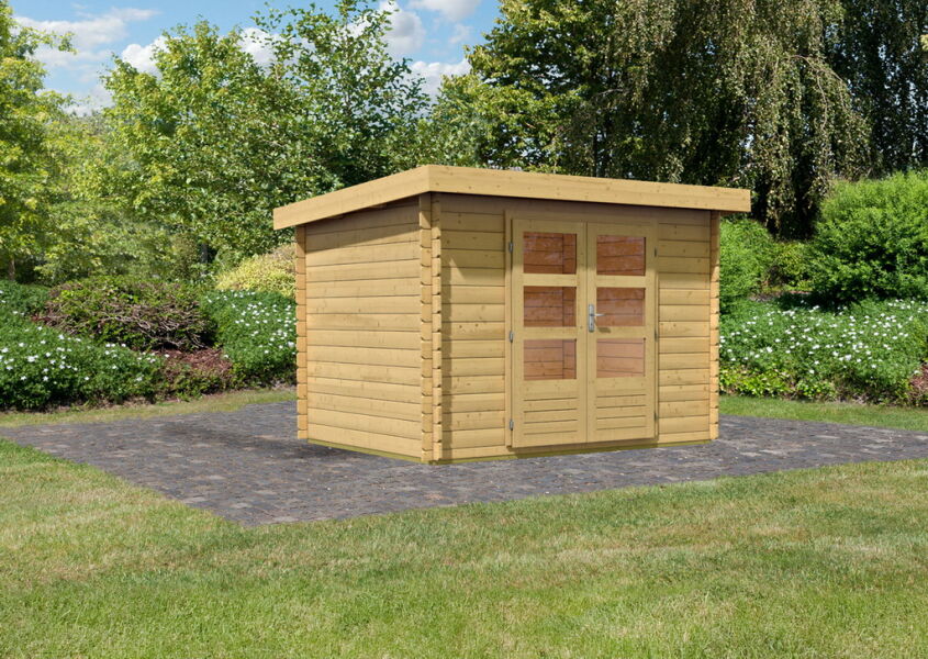 Gartenhaus BASTRUP 3, 280x220 cm, 28mm Bohlen
