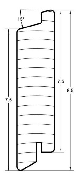 Weißtanne Rauten-Profilbrett 20x85x5000mm Fassadenprofi 2. Wahl / 296 Stück - Posten 267