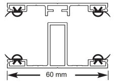 Komplettsystem ALU-Mittelprofil