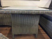 Lounge Comfort Gruppe Roseville grey-white Alu/Kunststoffgeflecht inkl. Kissen