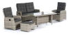 Lounge Comfort Gruppe Roseville grey-white Alu/Kunststoffgeflecht inkl. Kissen