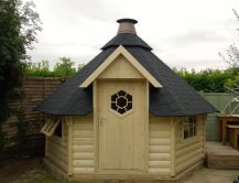 Grill Kota 9,0 m2 mit OSB Dach, gerade Wand