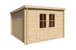 Gartenhaus JONTE Flachdach 312x312 cm (L), 40mm...