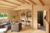 Gartenhaus VALENTIN 595 x 595 cm 44mm (A) Doppelnut