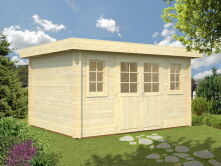 Flachdachhaus WESER Variante 1-4; 380 x 380 cm; 40mm...