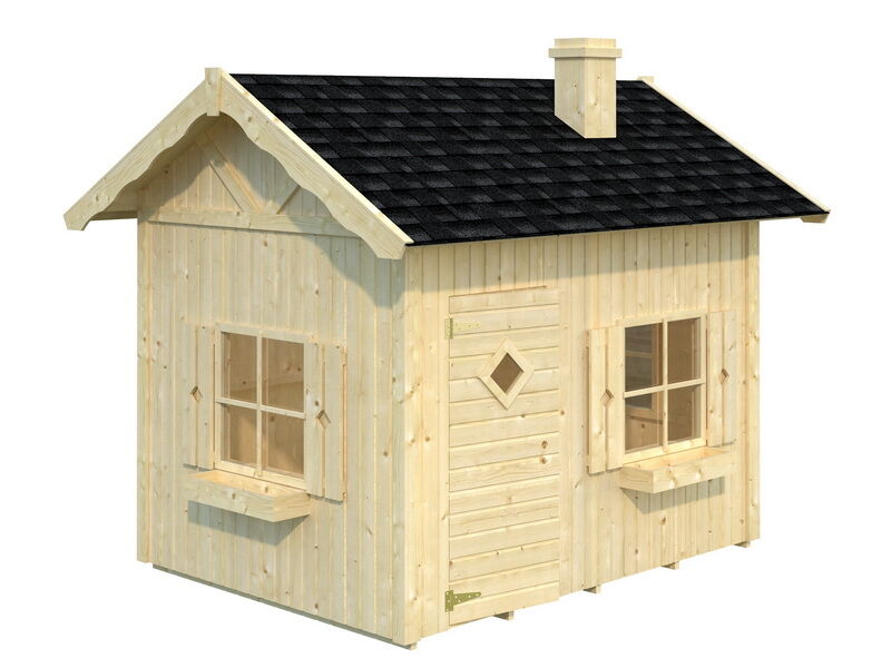 Kinderspielhaus GRETE 3,7 m2 mit Schlafboden