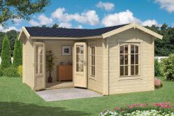 Gartenhaus PORTSMOUTH; 420x420 cm ISO; 44 mm Doppelnut;...