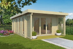Ferienhaus EXETER 1 390x524 cm; 70mm Wandstärke;...