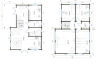 Ferienhaus MEKONG XL 70 (Basis Fenster) 1050 x 795 cm; 70mm Wandstärke; 2 komplette Etagen