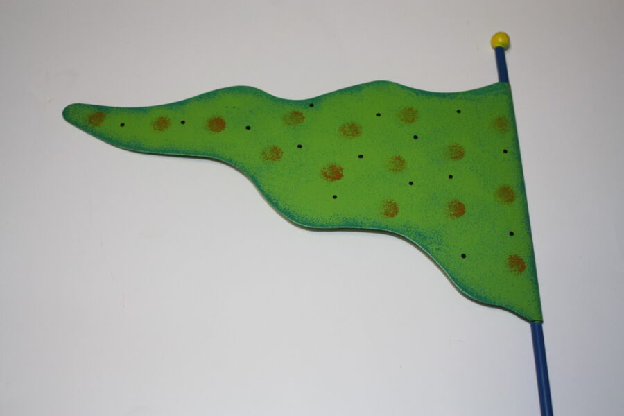 Kinder - Begrenzungswimpel / Fahne aus Metall,150cm,verschiedene Farben / 6 Stück