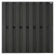WPC-Zaun DESIGN anthrazit mit ALU Träger anthrazit, 180x180x3,9cm