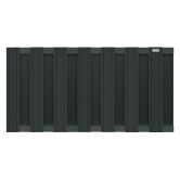 WPC-Zaun DESIGN anthrazit mit ALU Träger anthrazit,...