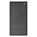 WPC-Zaun FORTE anthrazit mit ALU Rahmen anthrazit, 90x180x4cm