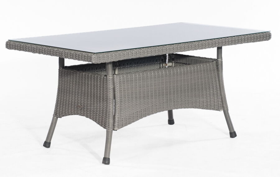 Sunny Smart Gartentisch Midland Alu/Kunststoffgeflecht rustic-vintage 160x90 cm