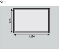 Karibu HOCHBEET 1 terragrau 69 x 133 x 82 cm (TxBxH)