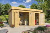 Gartenhaus LINDA28 440x300 cm (L); 28 mm; 2 Räume; ohne Boden