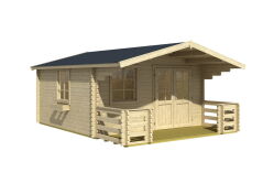 Gartenhaus NORDIC 8 mit Terrasse, 410x410 + 140 cm...