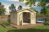 Gartenhaus JOOST 292x292 cm (L); 40 mm Doppelnut; ohne Boden
