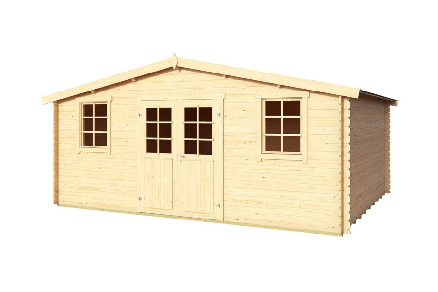 Gartenhaus WELS 5; 510 x 400 cm; 28mm Blockbohle; inkl. Boden