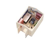 Palmako Gerätehaus MARTIN 8,4 m²  275x344 mm, 18+70 mm, inkl. Fußboden, naturbelassen