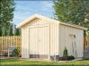 Palmako Gerätehaus MARTIN 8,4 m²  275x344 mm, 18+70 mm, inkl. Fußboden, naturbelassen