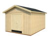 Palmako Gerätehaus MARTIN 13,6 m²  330x452 mm, 18+70 mm, inkl. Fußboden, naturbelassen