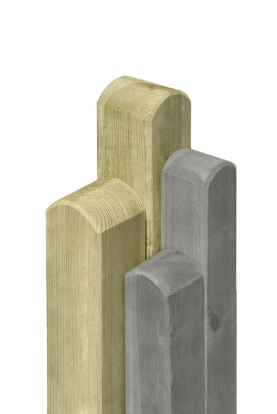 Pfosten, Kopf gerundet 9x9x95 cm kdi grau