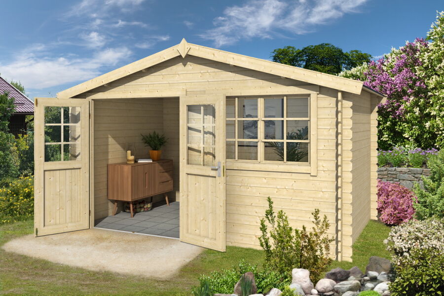 Lasita Maja Gartenhaus AXEL 230 , 28 mm , 380×230 cm / ohne Fußboden