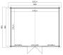 Lasita Maja Gartenhaus UDO 380 (AKTION 26) 28 mm / 480×380 cm / ohne Fußboden