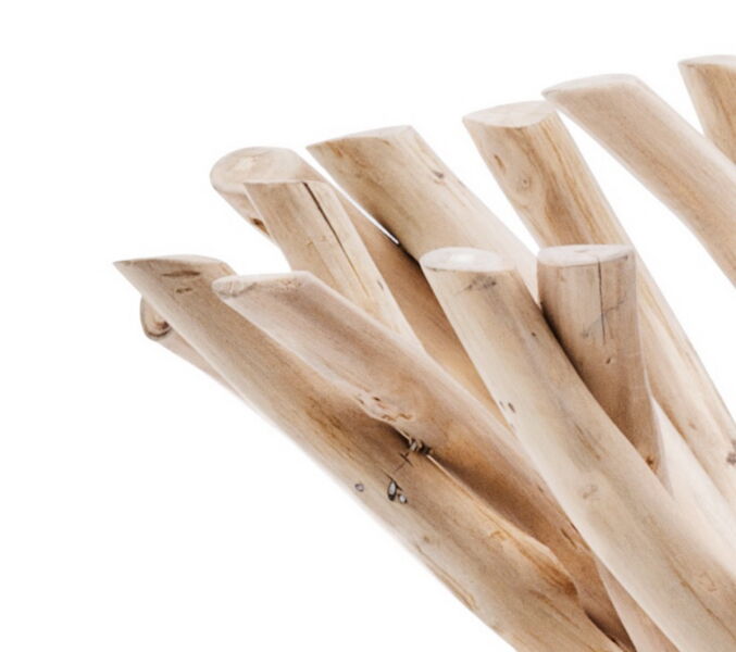 Belardo Theria Deco Schale Ø 48 x 17,8  cm Recycled Teakästen