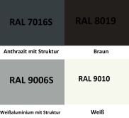 ALU Terrassenüberdachung in verschiedenen Größen