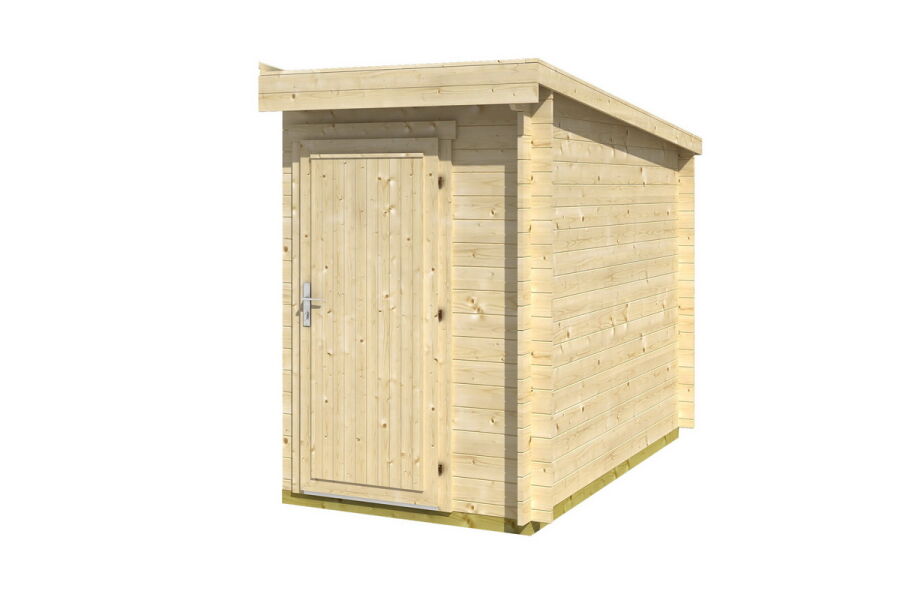 Anbauschuppen / Anbauschrank Pultdach 2600; 140x260cm, 28mm Bohlen