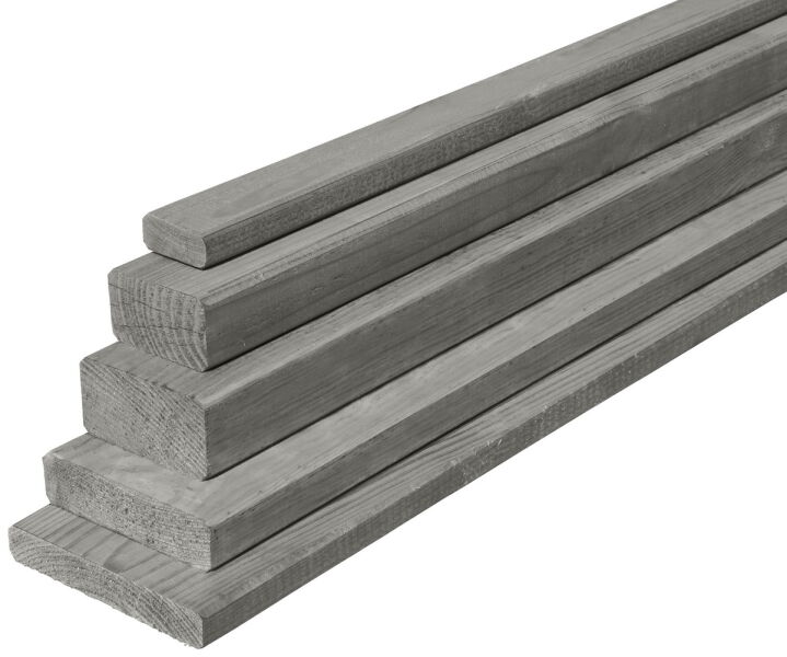 Riegel 40x70 mm 350 cm kdi. Konstruktionsholz grün impr. gehobelt, gefast