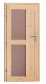 38 mm Saunahaus SKROLLAN 1  / Ofen 9 kW Bio externe Strg easy / Milchglas Eingangstür