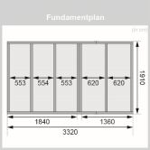 38 mm Saunahaus SKROLLAN 1  / Ofen 9 kW Bio externe Strg easy / Moderne Eingangstür