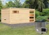 38 mm Saunahaus HYGGE / Ofen 9 KW externe Strg esay