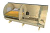 Campingfass Modell 235 x 480 cm inkl. Dachschindeln schwarz, Bausatz