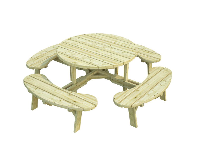 Tisch mit Sitzbänken Picknick OSCAR kesseldruckimprägniert grün