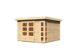 Karibu Gartenhaus KERKO 6 naturbelassen 302 x 306 cm
