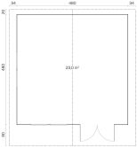 Tene Gartenhaus ENZO D ISO 40mm inkl. 18mm Boden