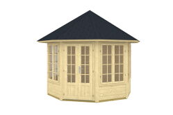 Tene Gartenhaus Pavillon LOUISE 4 F ISO 40mm inkl. 18mm...