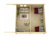 Tene Gartenhaus BURGOS 70mm
