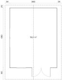 Tene Gartenhaus ENZO C1 70mm