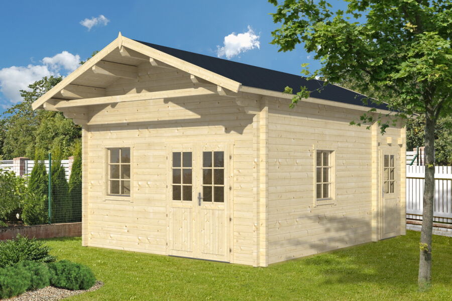 Tene Gartenhaus GOTLAND C mit Schlafboden 70mm