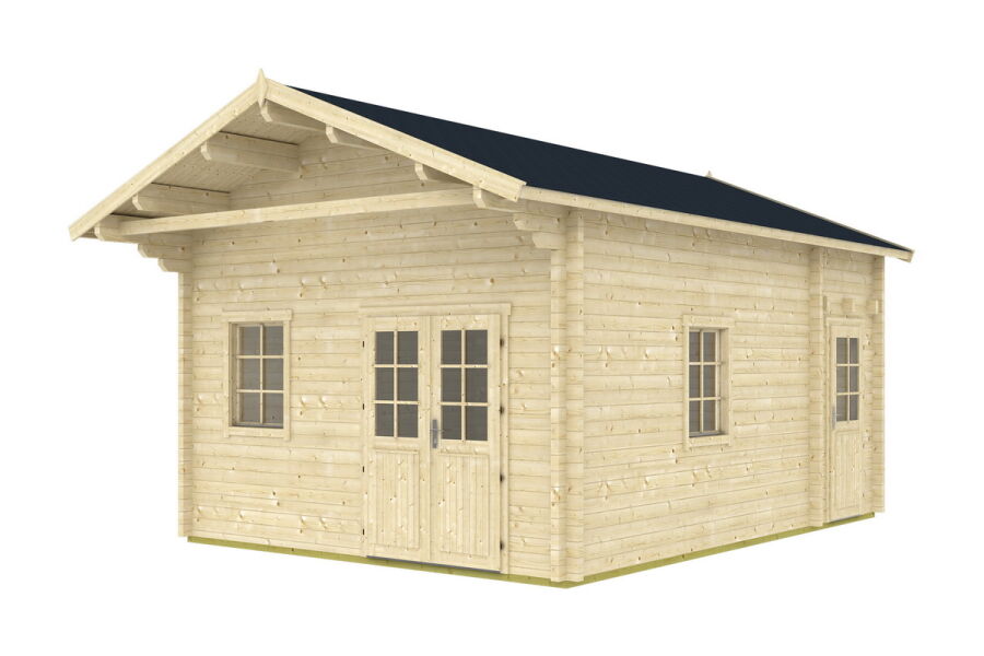 Tene Gartenhaus GOTLAND C mit Schlafboden 70mm