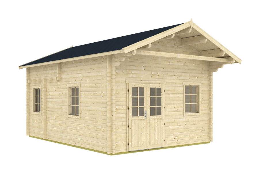 Tene Gartenhaus GOTLAND F mit Schlafboden 70mm