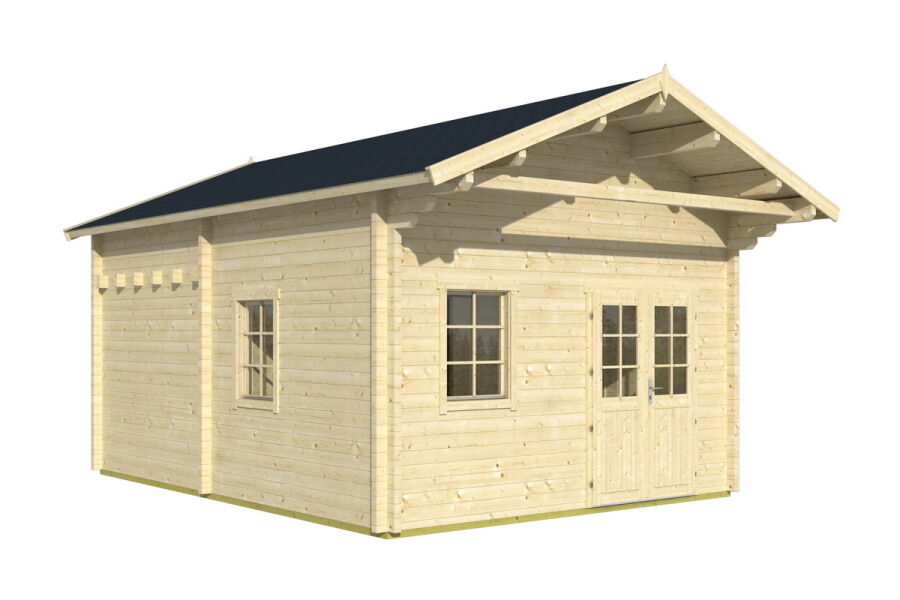 Tene Gartenhaus GOTLAND G mit Schlafboden 70mm