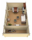 Tene Gartenhaus LEON B 70mm